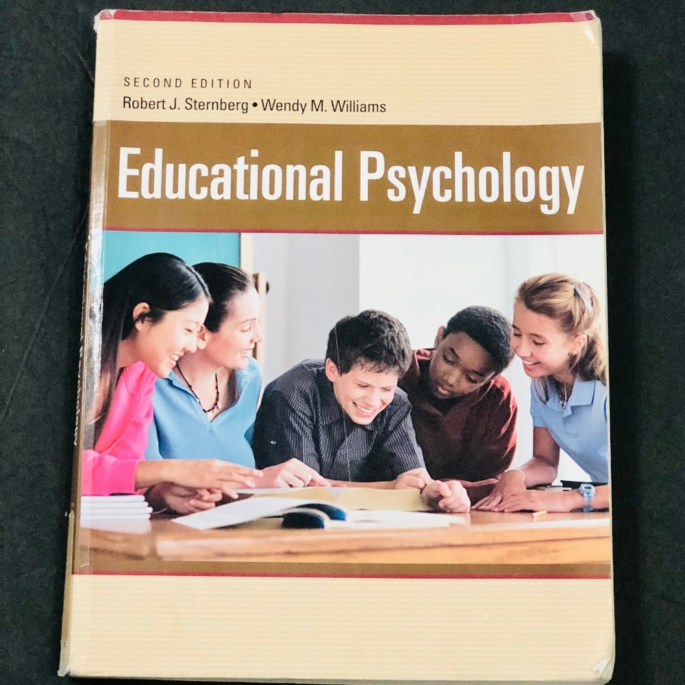 Pearson Educational Psychology Textbook with Beige, Brown, Red and Blue Accents